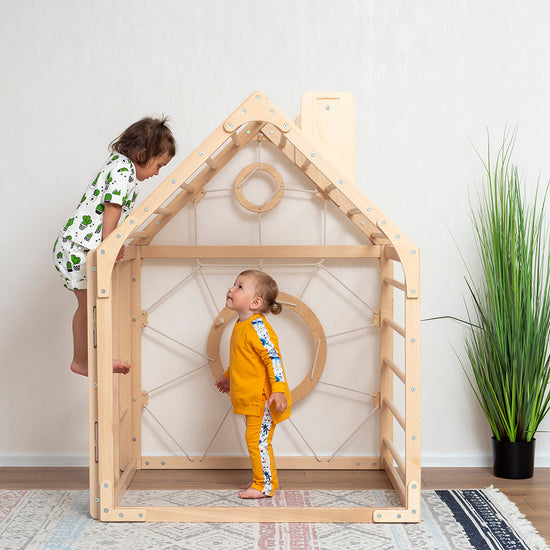 Wooden Climbing Playhouse