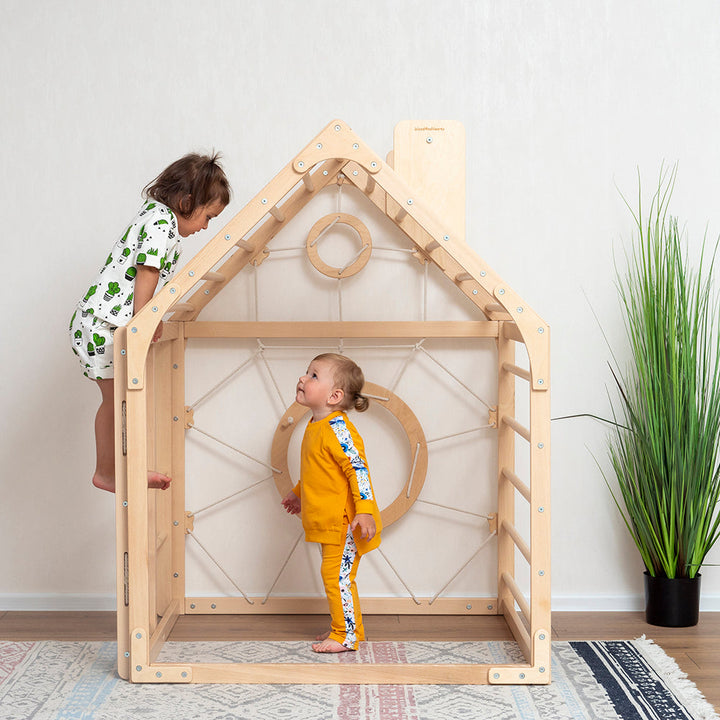 Wooden Climbing Playhouse