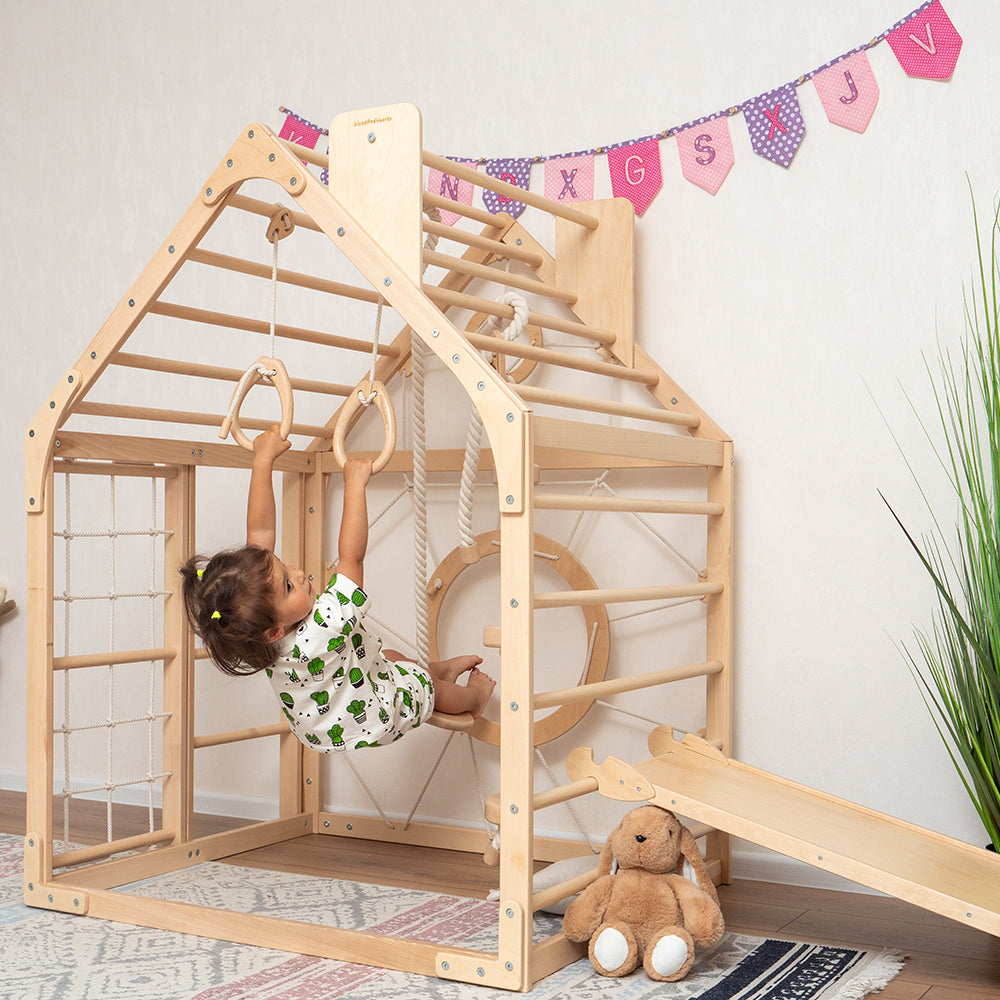 Wooden Climbing Playhouse