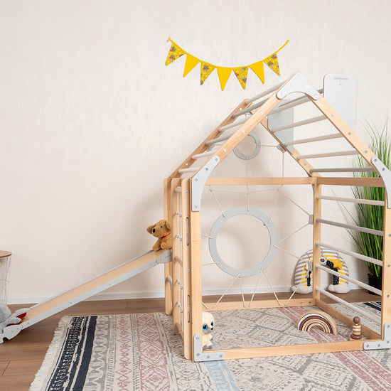 Wooden Climbing Playhouse