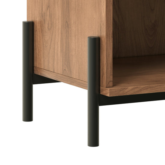 Paris Modern Scandinavian Reeded Nightstand