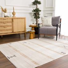 Load image into Gallery viewer, Deja Cream &amp; Gold Area Rug
