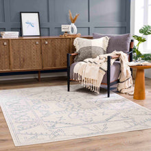 Load image into Gallery viewer, Divya Cream &amp; Silver Blue Area Rug
