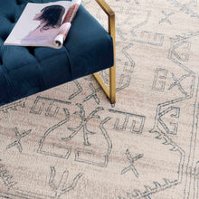 Load image into Gallery viewer, Divya Cream &amp; Silver Blue Area Rug
