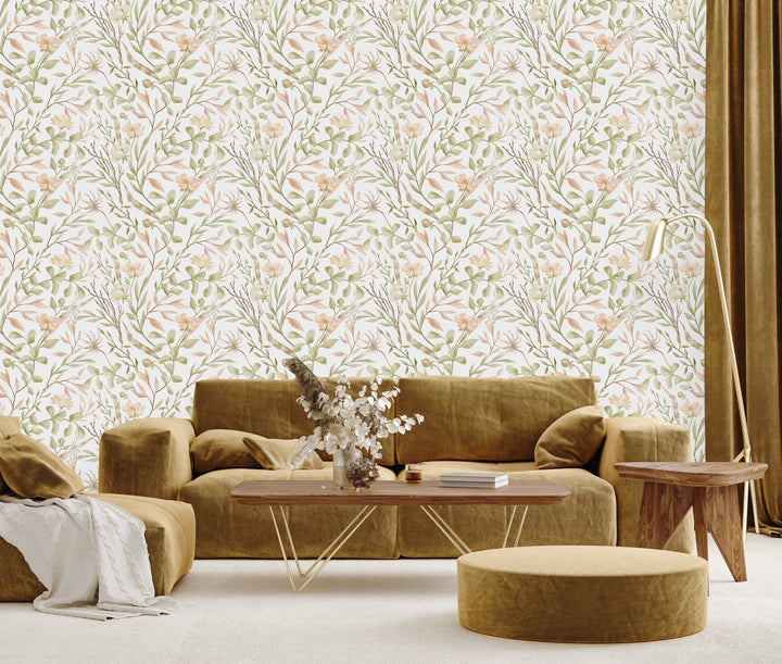 Voguish Herbal Wallpaper Fashionable