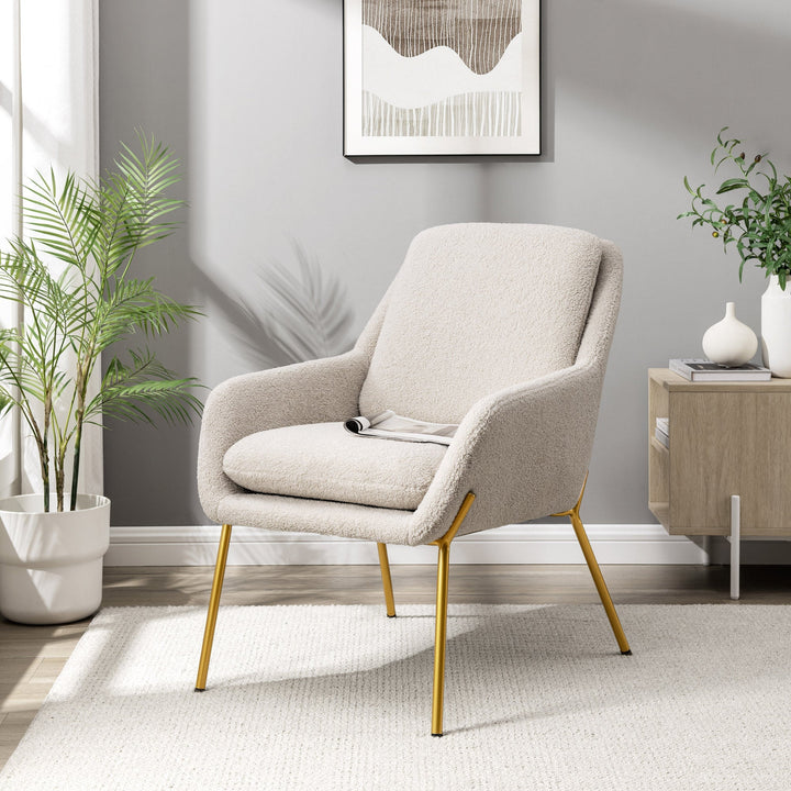 Ramsey Contemporary Upholstered Minimalist Accent Chair
