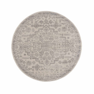 Tigried Ivory & Gray Area Rug