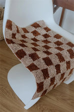 Load image into Gallery viewer, Plaid Checkered Tufted Plush Bath Mat
