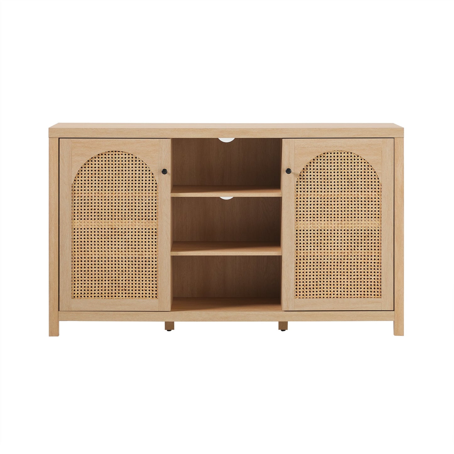 Sasha 58" 2 Door Sideboard with Arched Rattan Panels