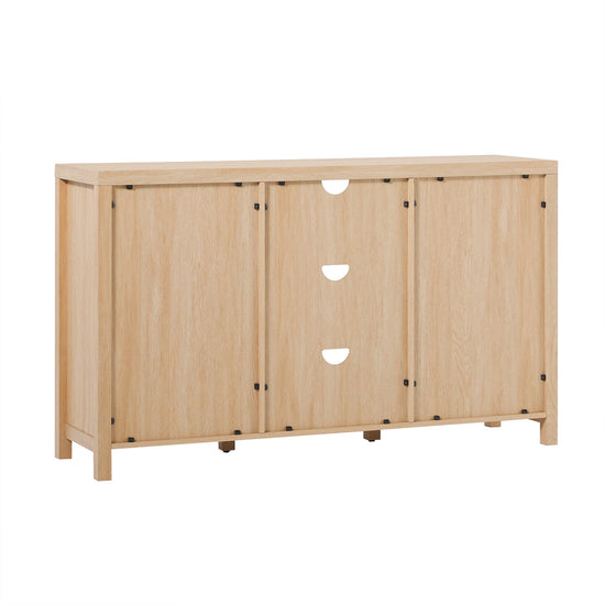 Sasha 58" 2 Door Sideboard with Arched Rattan Panels