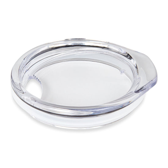 Stainless Steel Rocks Glass with Lid, White
