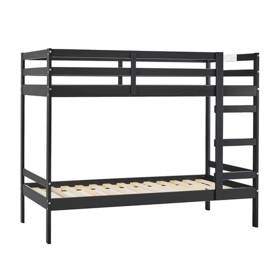 Sophie Simple Solid Wood Twin Over Twin Bunk Bed