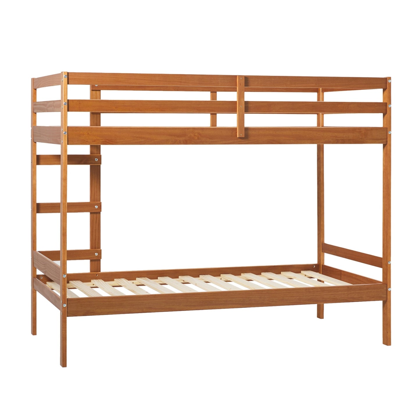 Sophie Simple Solid Wood Twin Over Twin Bunk Bed