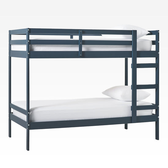 Sophie Simple Solid Wood Twin Over Twin Bunk Bed