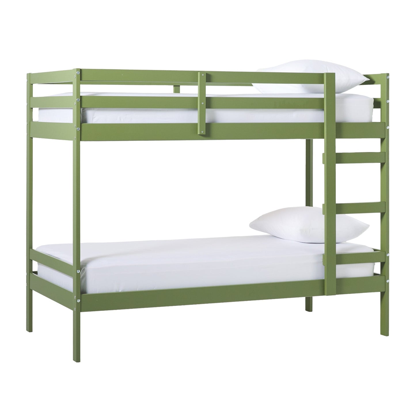 Sophie Simple Solid Wood Twin Over Twin Bunk Bed