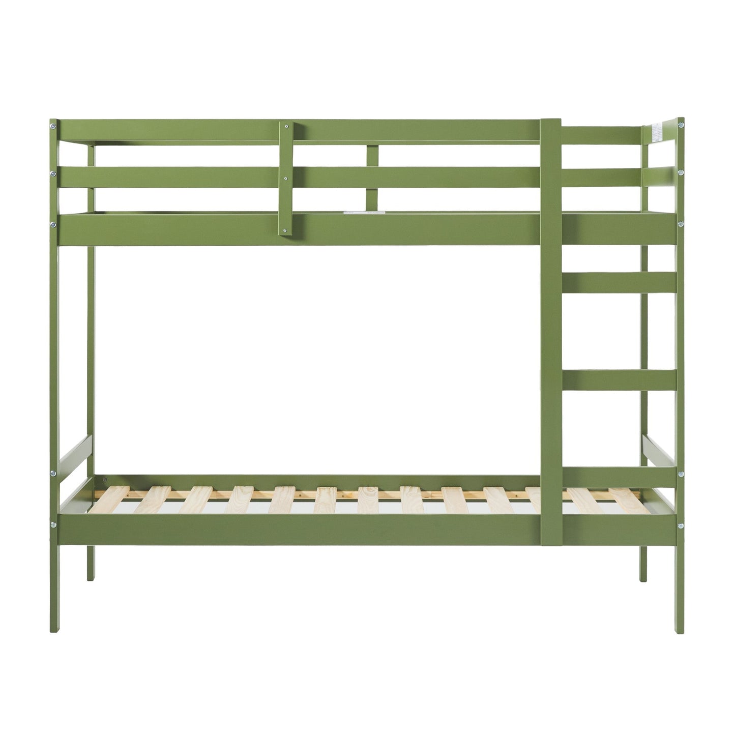 Sophie Simple Solid Wood Twin Over Twin Bunk Bed