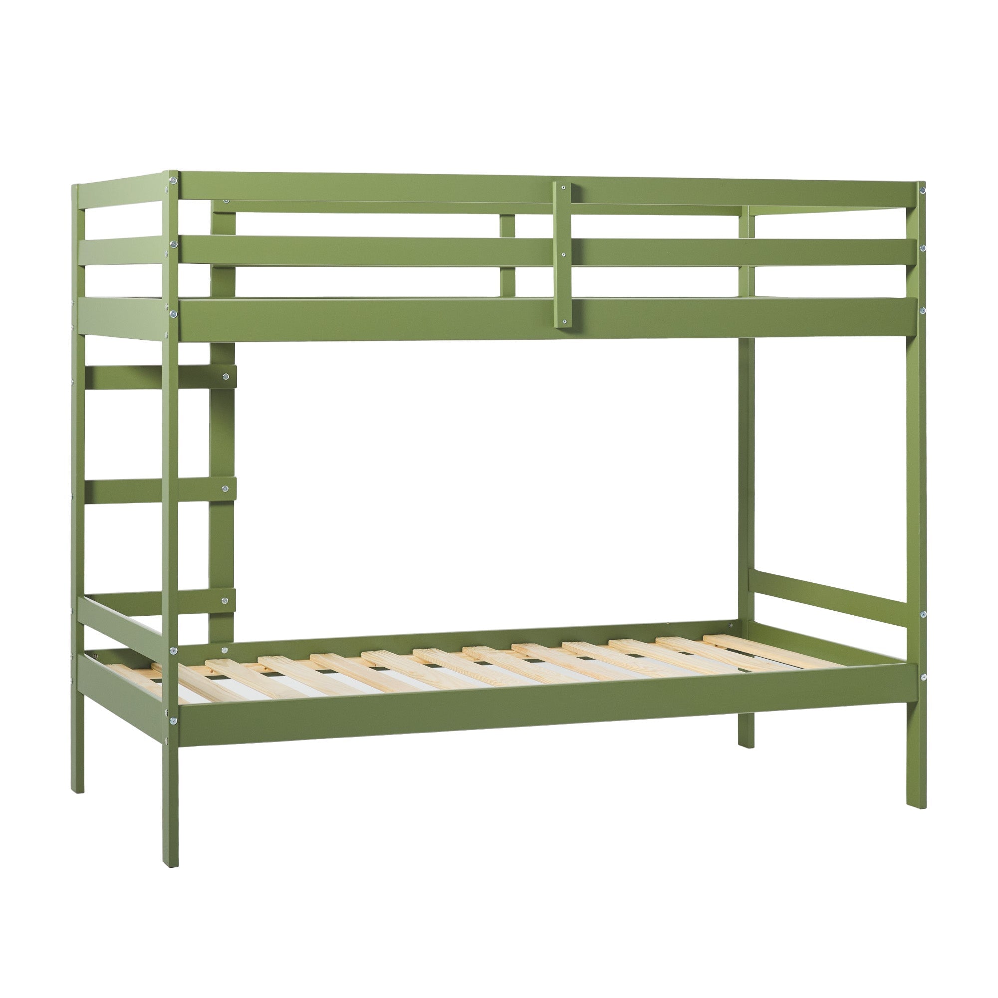 Sophie Simple Solid Wood Twin Over Twin Bunk Bed