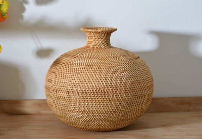 Rattan Flower Vase