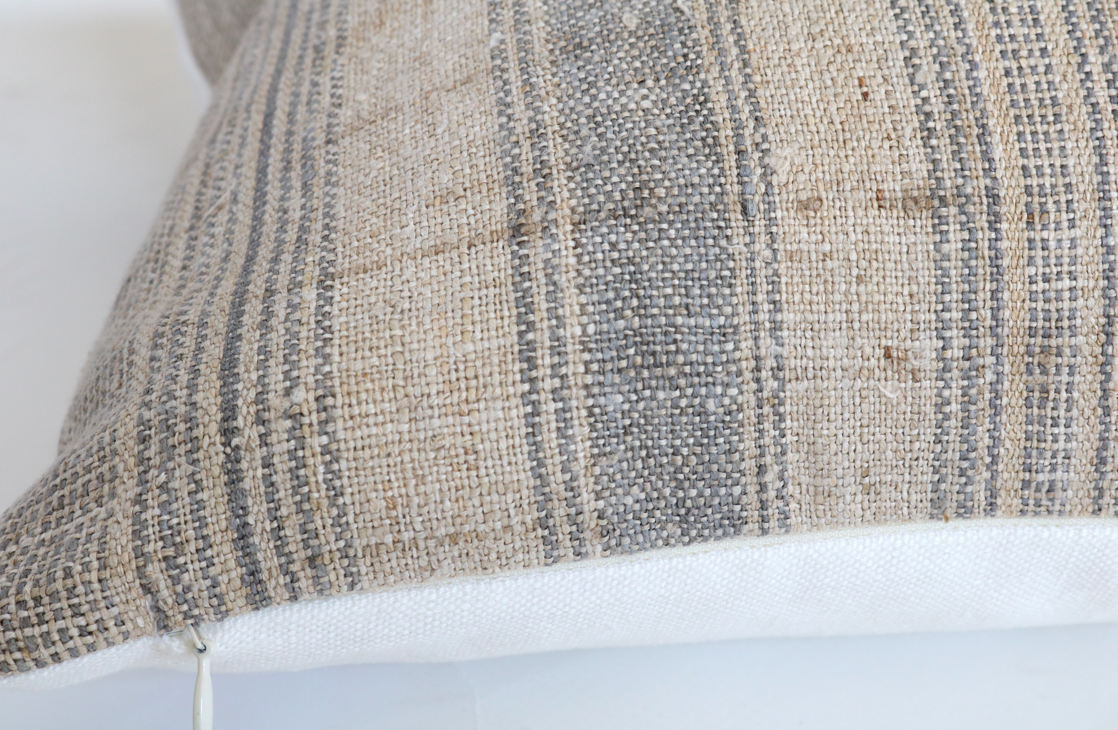 Marin Gray Stripe Pillow Cover