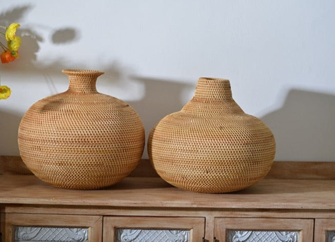 Rattan Flower Vase