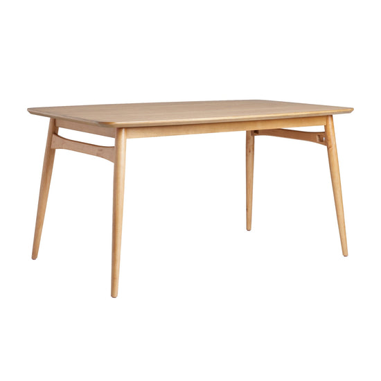 Taberu Mid-Century Modern 59" Wood Tapered Legs Dining Table