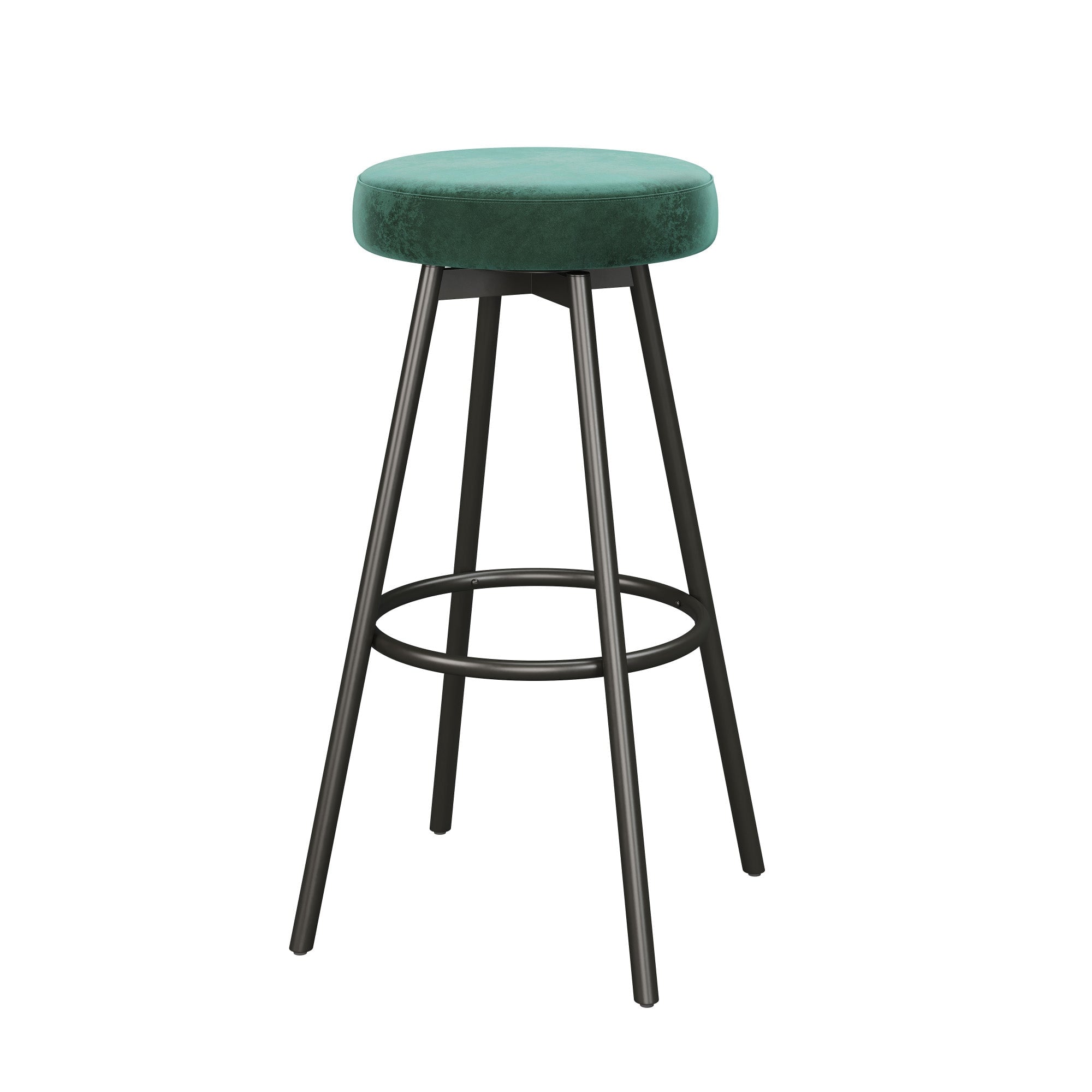 Twyla 2-Piece Glam Swivel-Seat Barstool Set