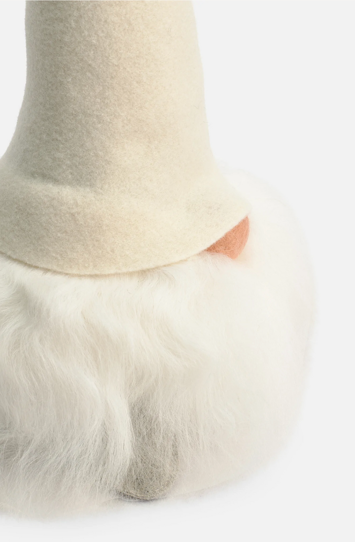 Tomte Gnome - Verner with Felt Cap (White)