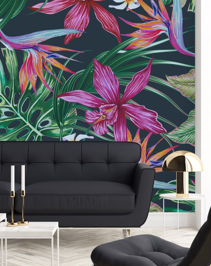 Voguish Exotic Plants Wallpaper Fashionable