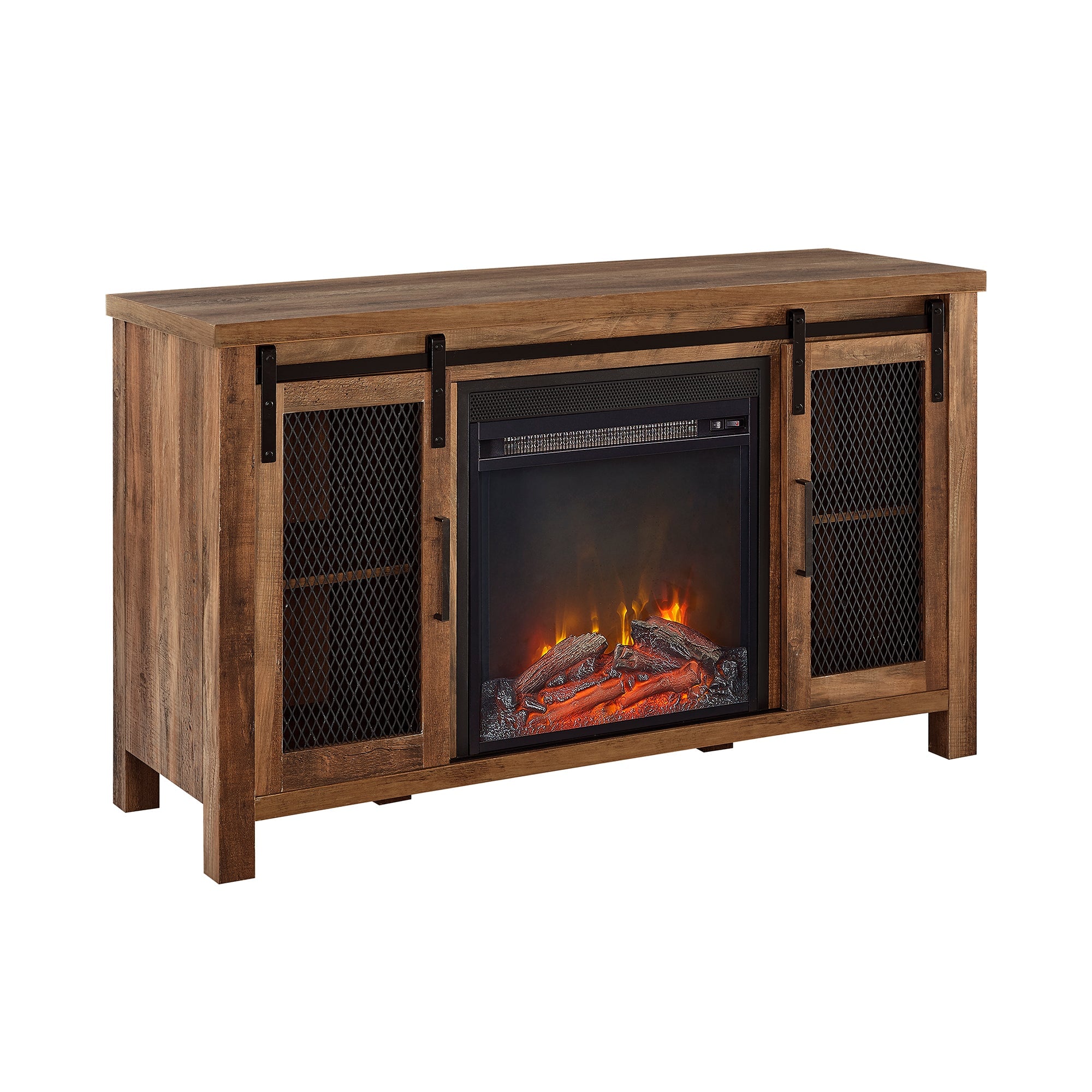 Grant 48" Rustic Farmhouse Fireplace TV Stand