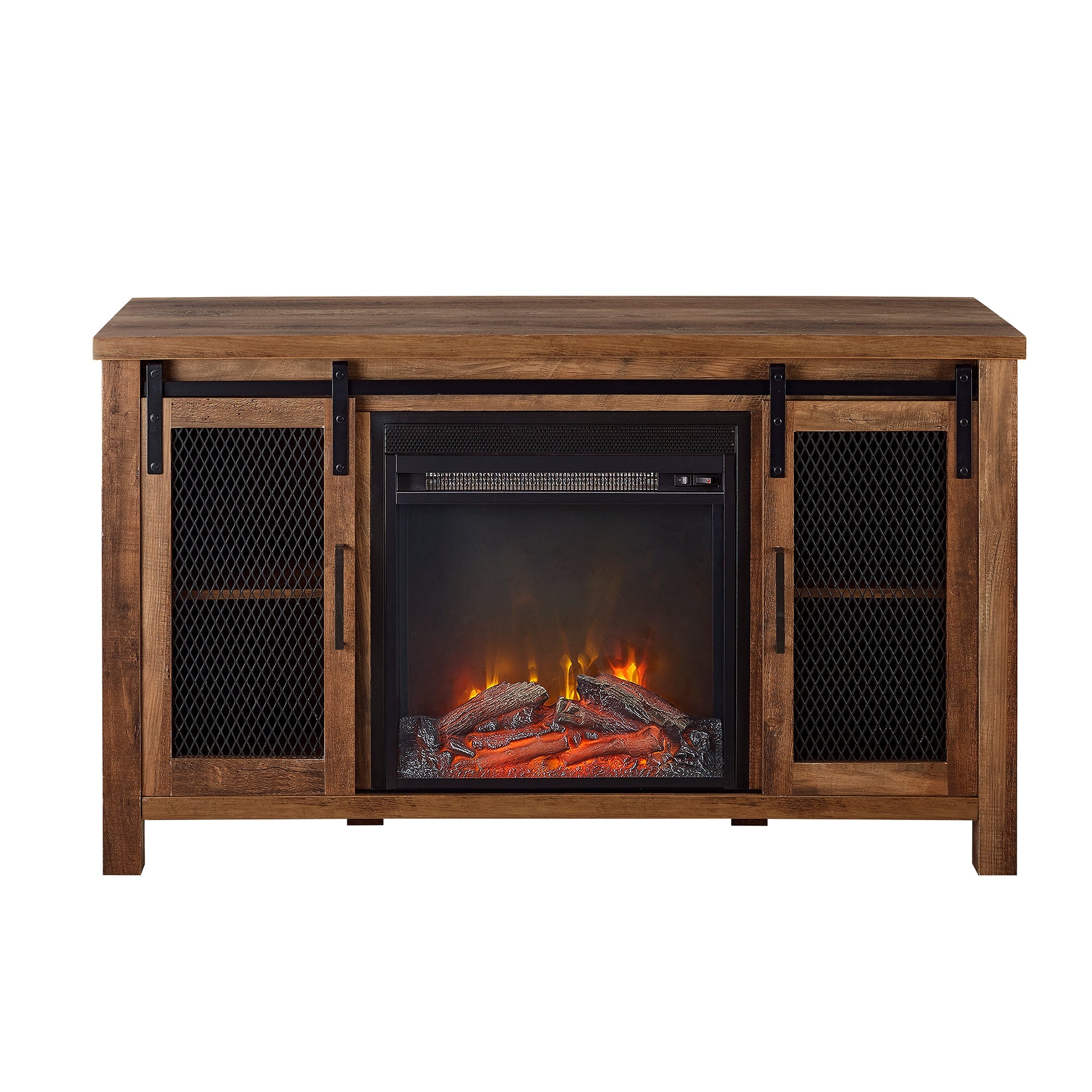 Grant 48" Rustic Farmhouse Fireplace TV Stand