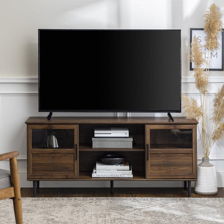 Owen Glass and Wood TV Console