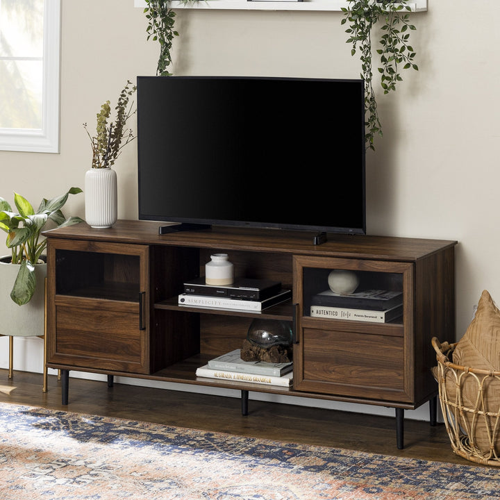 Owen Glass and Wood TV Console