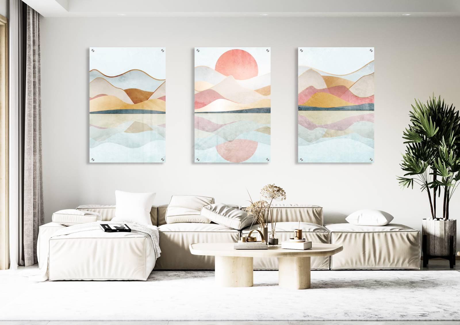 Nature Design Set of 3 Prints Modern Wall Art Modern Artwork