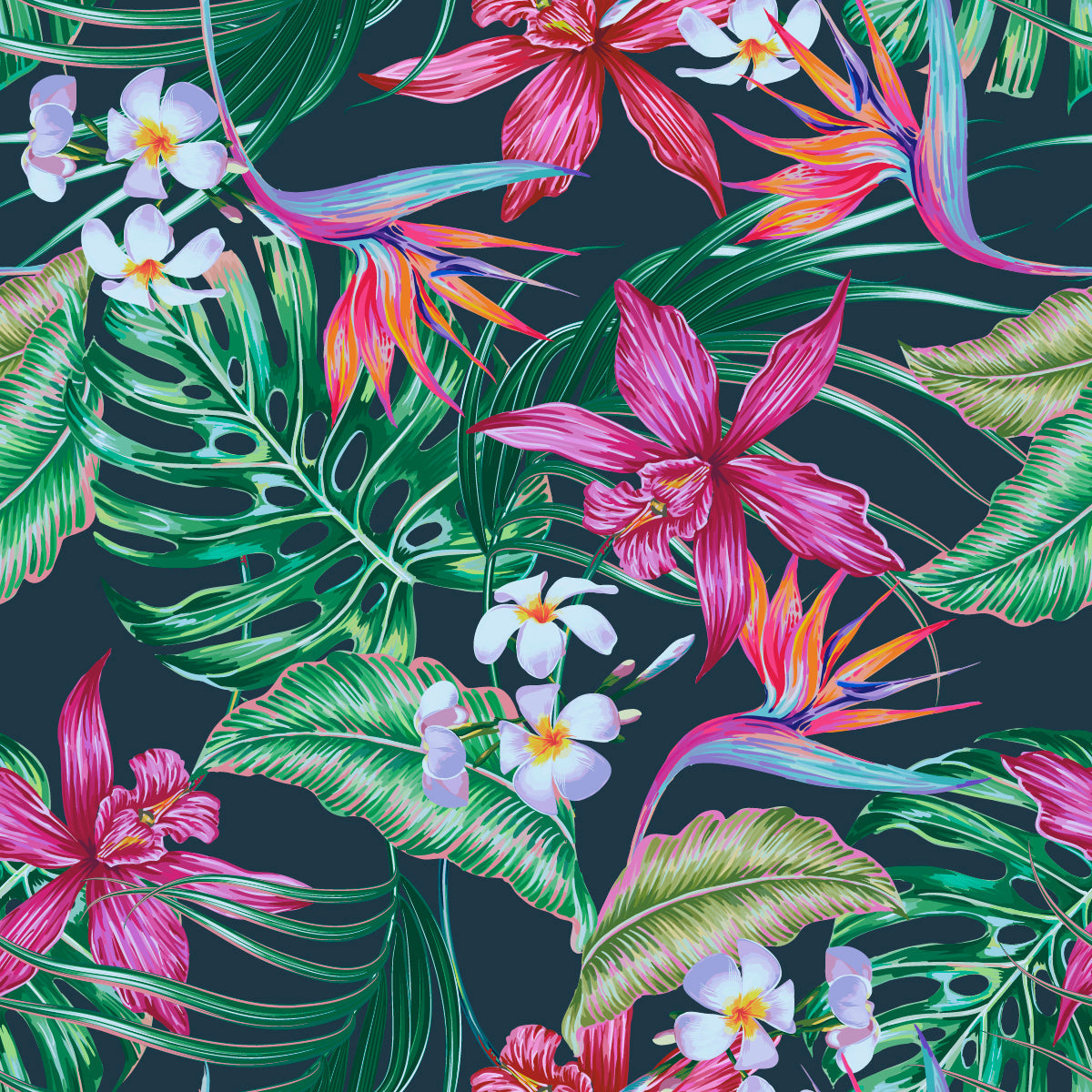 Voguish Exotic Plants Wallpaper Fashionable
