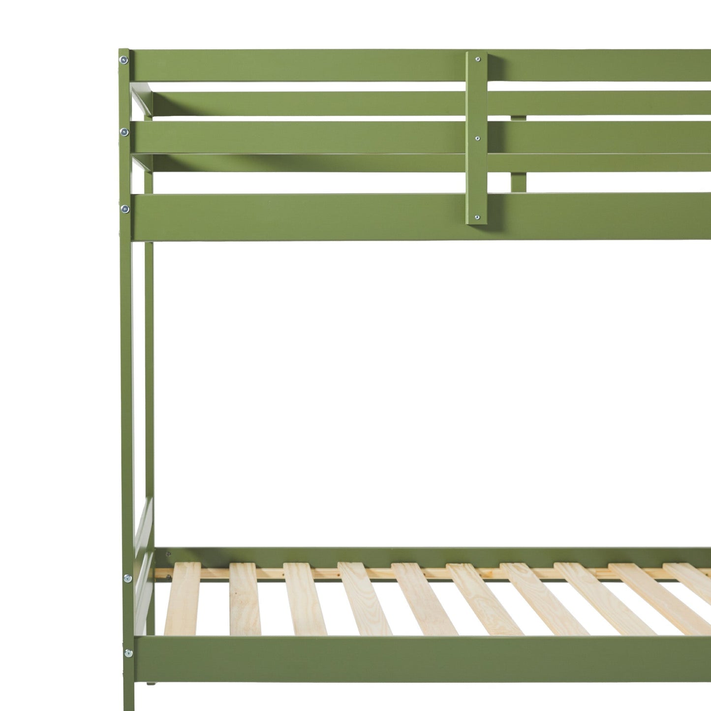 Sophie Simple Solid Wood Twin Over Twin Bunk Bed