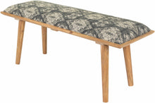 Load image into Gallery viewer, Dilkon Upholstered Wood Bench
