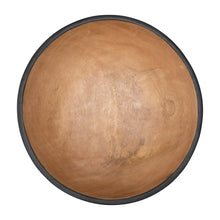 Load image into Gallery viewer, Two-Tone Mango Wood Grooved Bowl with Stripes
