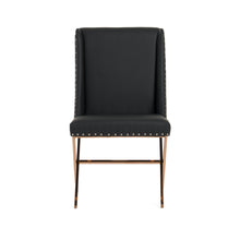 Load image into Gallery viewer, Modrest - Alexia Modern Black Leatherette &amp; Rosegold Dining Chair
