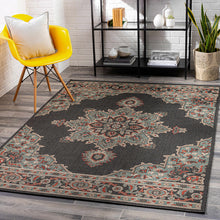 Load image into Gallery viewer, Roseglen Brown Medallion Area Rug
