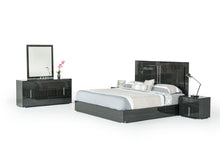 Load image into Gallery viewer, Modrest Ari Italian Modern Grey Bedroom Set
