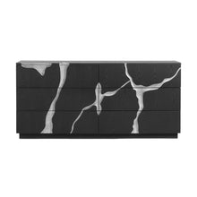 Load image into Gallery viewer, Modrest Aspen - Modern Matte Brown Ash &amp; Silver Dresser
