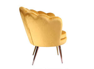 Modrest Balina - Transitional Gold Accent Chair