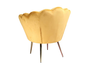 Modrest Balina - Transitional Gold Accent Chair