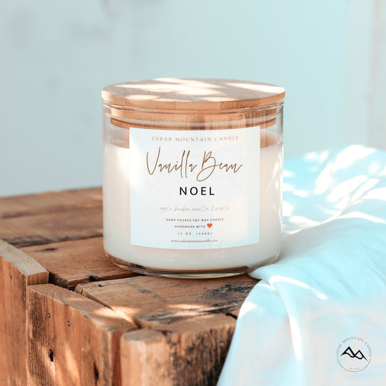 Vanilla Bean Noel - Bamboo Lid 3 Wick Jar Candle