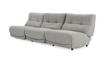 Load image into Gallery viewer, Divani Casa Basil - Modern Grey Fabric Large Sofa With 3 Electric Recliners

