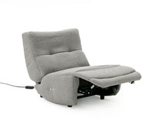 Load image into Gallery viewer, Divani Casa Basil - Modern Grey Fabric Small Electric Recliner Chair
