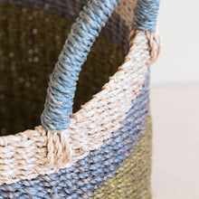 Load image into Gallery viewer, Olive Floor Basket with Handles
