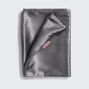 Standard Satin Pillowcase, Charcoal