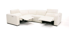 Load image into Gallery viewer, Divani Casa Beck- Contemporary White Fabric Sectional Sofa with 3 Recliners
