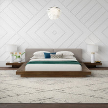 Load image into Gallery viewer, Modrest Tokyo - Contemporary Walnut and Grey Platform Bed
